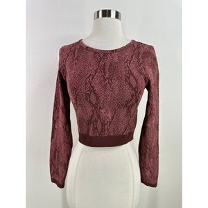 Fabletics Athletic Snake Print Long Sleeve Top